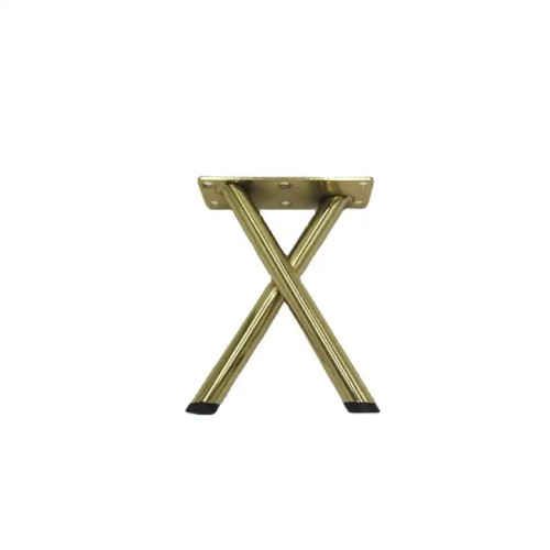 Simple Modern Latest Design X-shaped Furniture Metal Leg Metal Sofa Legs Gold