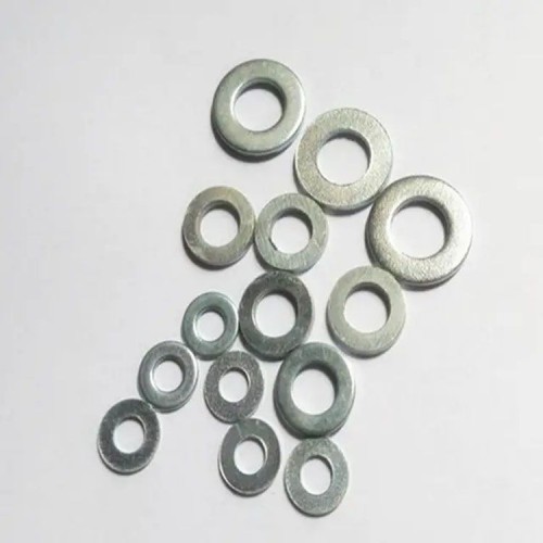 Metal Galvanized Sliver Steel Flat Washer For Mechanical Industrial Fasteners