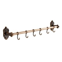 European-style Antique Space Aluminum Bathroom Shelf Wall Hanging Towel Bar Bath Towel Rack Towel Rack