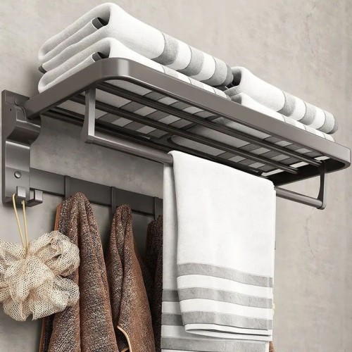 Modern Bathroom Towel Bar Accessory Set Towel Rack Quality Aluminum Wall Mounted Bathroom Accessories Set