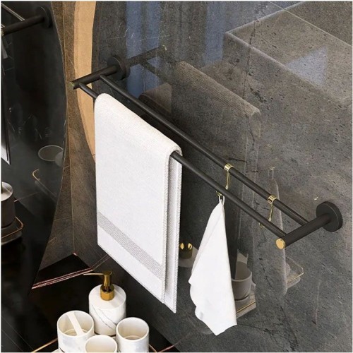 Copper Bathroom Design Brass Wall Mounted Black Gold Bathroom Accessories Set