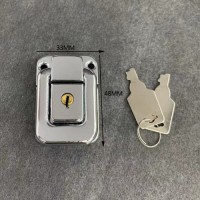 Small and medium luggage iron chrome buckle