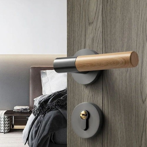 Bedroom Modern  Door Handles Locks Separate Lock Retro Door Handle With Key