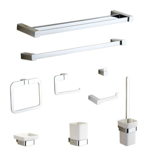 Modern Chrome Modern Sanitary Fittings Bathroom Accessories Set