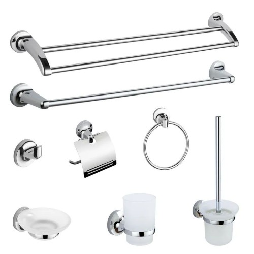 Modern Chrome Modern Sanitary Fittings Bathroom Accessories Set